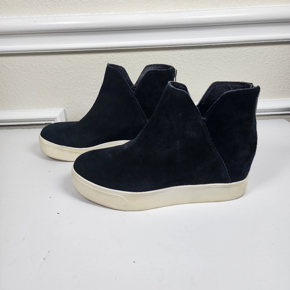 J Slide Women Dani Nubuck Casual black ankle boots sneakers size 7M - Picture 4 of 11